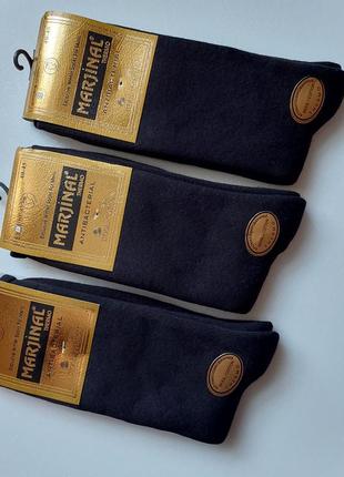 Чоловічі зимові високі вовняні махрові шкарпетки marjinal 41-45р.чорні.туреччина.3 фото