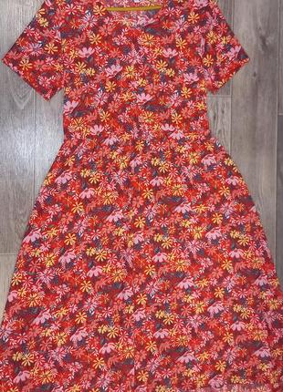 Женское платье цветочный принт,струящаяся ткань в идеале6 фото