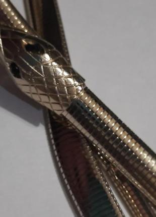 Металевий пояс ремінь з змією9 фото
