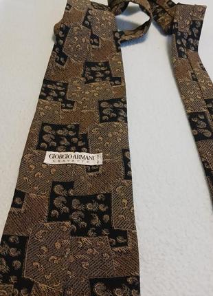Качественный стильный брендовый галстук giorgio armani7 фото