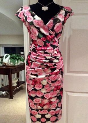 Розпродаж плаття phase eight міді asos з квітковим принтом3 фото