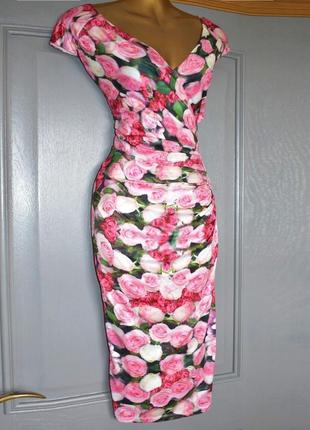 Розпродаж плаття phase eight міді asos з квітковим принтом6 фото