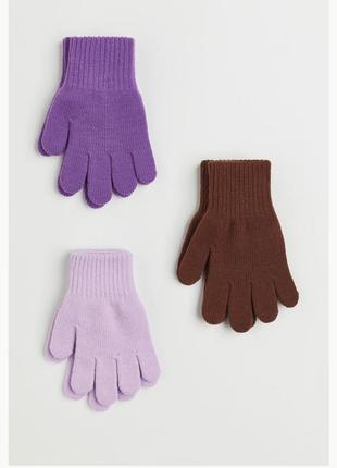 Перчаткиh&m, варежки, варежки для девочки, детские перчатки, перчатки для девочки