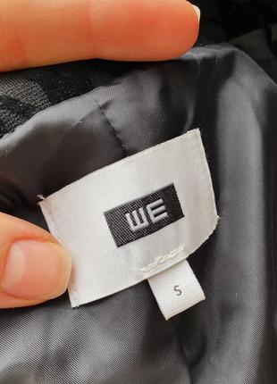 Базовий чорний плотний піджак в гусячу лапку we6 фото