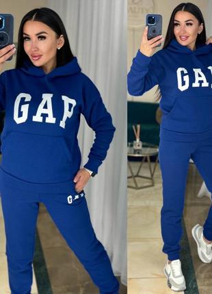 Костюм (худі+штани) на флісі,  якісний накат gap
