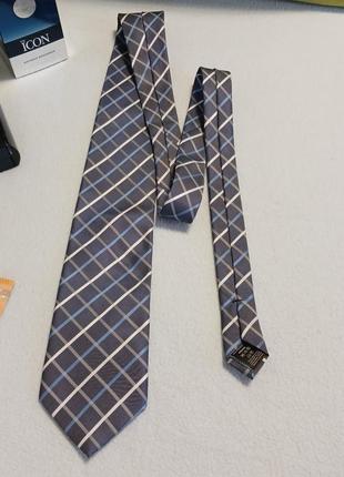 Качественный стильный брендовый галстук 100% silk marks & spencer