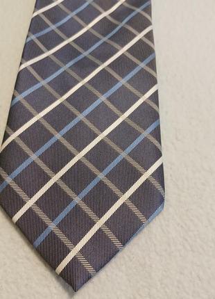 Качественный стильный брендовый галстук 100% silk marks &amp; spencer2 фото