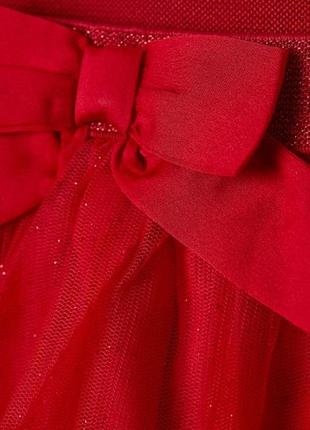 Фатиновая юбка h&amp;m для девочки 8-10 р, красная3 фото