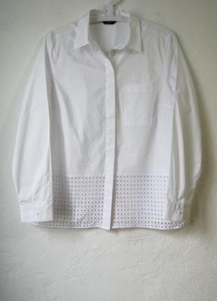 Базовая хлопковая белая рубашка