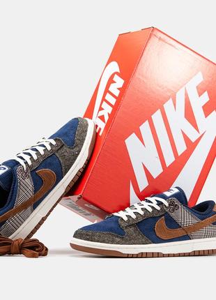 Мужские кроссовки nike sb dunk tweed midnight navy corduroy.2 фото