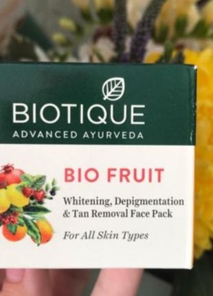 Супер маска для обличчя з фруктовими кислотами. органіка.