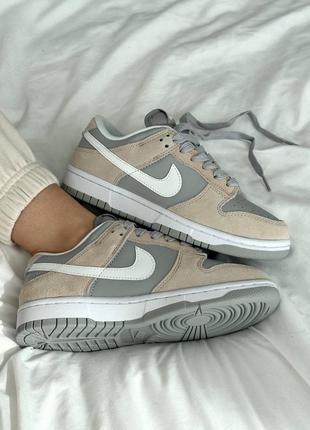 Nike sb dunk wolf grey, серые данки, серые датки5 фото