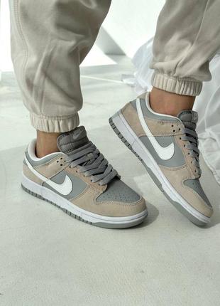 Nike sb dunk wolf grey, серые данки, серые датки