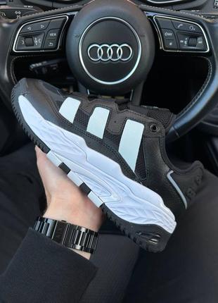 Мужские кроссовки adidas niteball black white 43-45-46