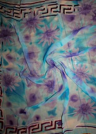 Хустка atelier versace шовк. made in italy 89х85 см