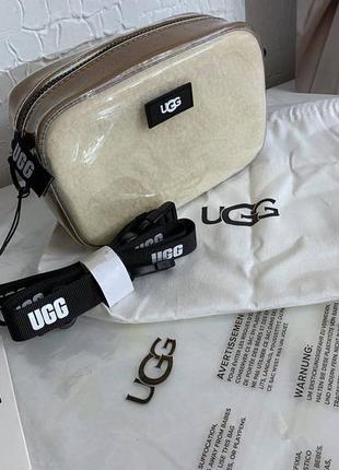 Сумка ugg силиконовая меховая2 фото