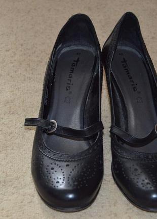 Туфлі жіночі шкіряні tamaris розмір 40,женские кожание туфли размер 404 фото