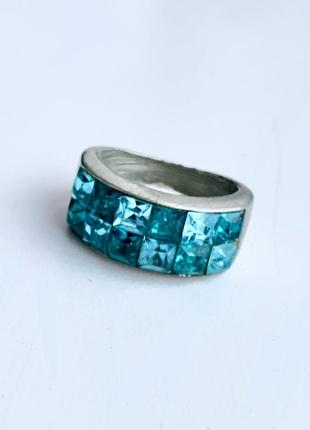 Кільце з кристалами swarovski розмір 17