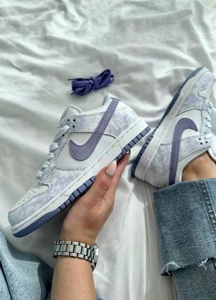 Nike sn dunk light purple, найк данк сині, синие данки