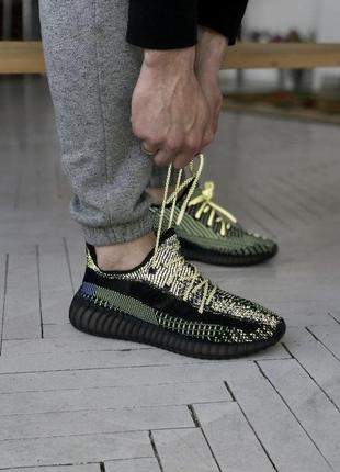 Кроссовки женские, мужские adidas yeezy boost 350, черные (адидас изи буст, адидасы)4 фото