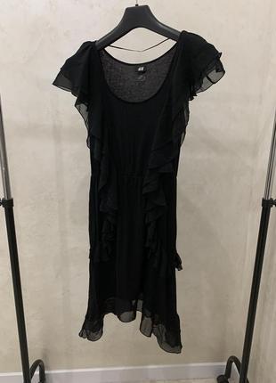 Черное платье платье платье h&amp;m женское базовое