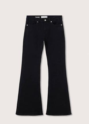 Джинсы колёшни черные, клешные джинсы mango2 фото