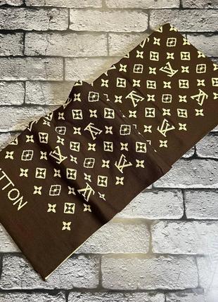 Двосторонній шарф louis vuitton / стильний двосторонній шарф louis vuitton
