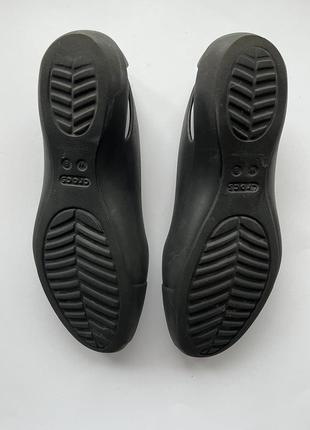 Crocs черные туфли, балетки, сандалии, размер 38, w82 фото