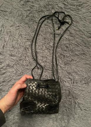 Cosci by gucci стильна плетена шкіряна сумка від преміум бренду