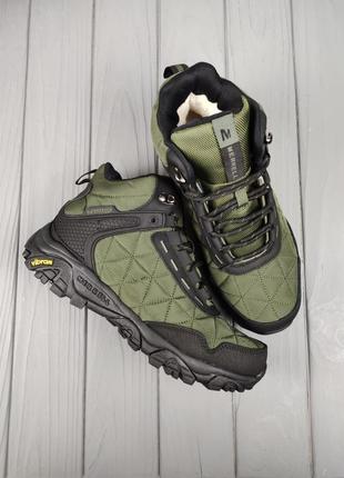 Merrell moab 3 mid green black3 фото