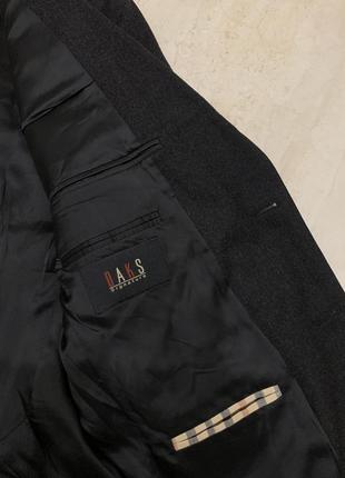 Фірмовий вовняний піджак жакет daks london чорний класичний чоловічий4 фото