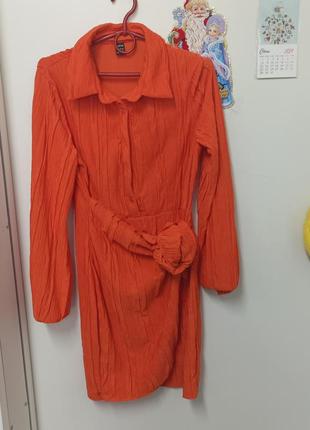 Сукня стрейчева помаранчова1 фото
