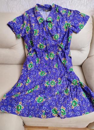 Добротный хлопковый халат большого размера батал