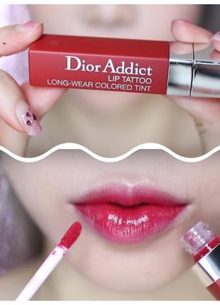 Стійкий тинт для губ -dior addict lip tattoo # 6611 фото