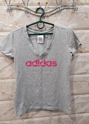 Котонова футболка adidas climate control оригінал, 34-36 eur1 фото