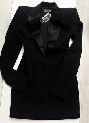 Платье пиджак naomi campbell черное глубокий вырез хс с м6 фото