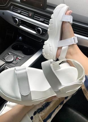 Buffalo london sandals white, женские сандали5 фото
