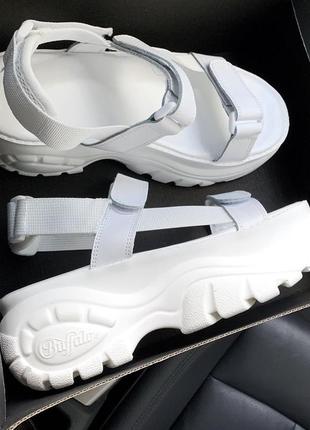 Buffalo london sandals white, женские сандали7 фото