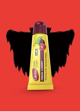 Carmex cherry lip balm tube spf15 - бальзам для губ «вишня»1 фото