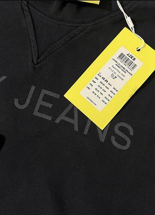Дуже якісна натуральна чорна толстовка оверсайз jjxx 2