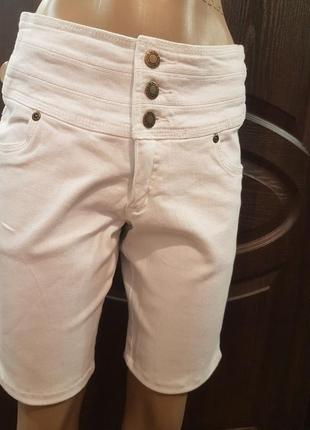 Белые джинсовые шорты!4 фото
