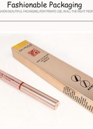 Двухсторонний водоустойчивый карандаш для бровей со щеточкой bioaqua b0114 фото