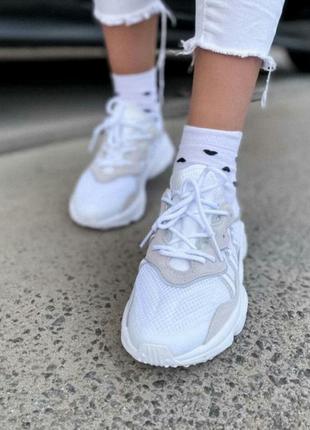 Кроссовки adidas ozweego adipren white/grey кросівки6 фото