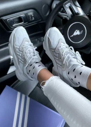 Кроссовки adidas ozweego adipren white/grey кросівки8 фото