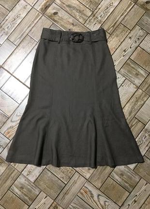 Розкішна лляна спідниця,гаде,капучіно fransa.акція!!!