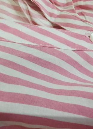Легкая рубашка из вискозы в стильную полоску (стройнит) tchibo5 фото