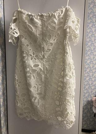 Zarga белое сетевое платье туречки9 фото