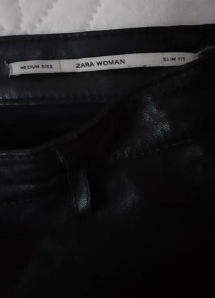 Штаны "под кожу"zara3 фото