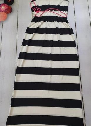 Шикарне довге плаття в підлогу, сарафан максі в смужку esmara німеччина7 фото