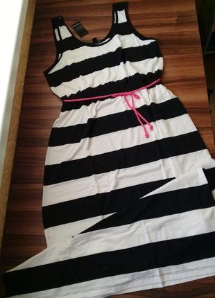 Шикарне довге плаття в підлогу, сарафан максі в смужку esmara німеччина4 фото